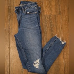 Gap Womens Skinny Ripped Jeans Size 10